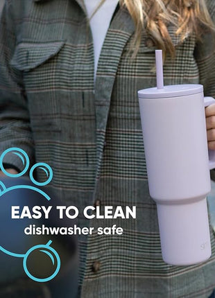 Simple Modern Plastic Reusable Straws | BPA Free and Waste Reducing Plastic Straw for Tumblers and Travel Mugs | Trek Collection | 12 Pack | Assortment 1