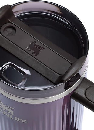 STANLEY Quencher H2.0 Tumbler with Handle and Straw 40 oz | Flowstate 3-Position Lid | Cup Holder Compatible for Travel | Insulated Stainless Steel Cup | BPA-Free | Fluted Wisteria Shine