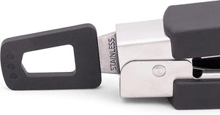 12" Long Tongs 18/0 Stainless Steel BBQ Grill Tongs with Durable Soft Grip Handle for Cooking - Durable Grilling Accessory, Tongs for Cooking & Kitchen, Outdoor Barbecue, Easy to Clean