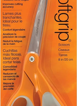 Fiskars 8-Inch Softgrip Scissors,Orange