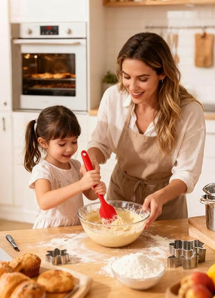 5 Piece Silicone Spatula Set - Rubber Spatula - 600°F Heat Resistant Baking Spoon & Spatulas (Multicolor-5)