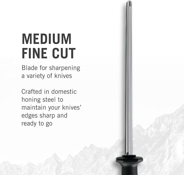 Victorinox Swiss Army Cutlery Swiss Classic Fibrox Honing Steel, 10-Inch, Multicolor (6.8002.US1)