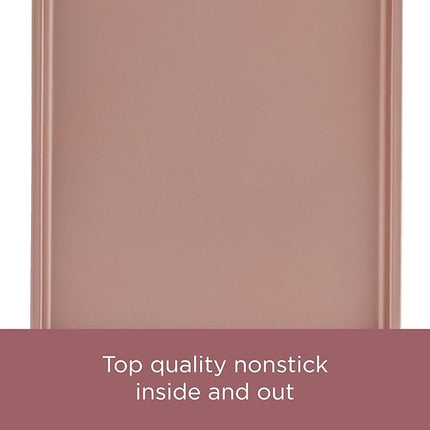 Farberware 47776 Nonstick Bakeware, Nonstick Muffin Pan / Cupcake Pan - 12 Cup, Rose Gold Red