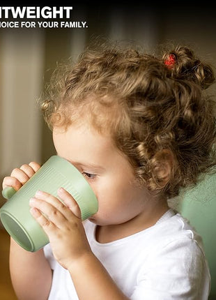 shopwithgreen Coffee Mugs Set of 8, Plastic Coffee Cups Set, 17 OZ Unbreakable Coffee Mugs with Handle Reusable Camping/Dorm/RV Drinking Cups for Adults/Kids Microwave & Dishwasher Safe