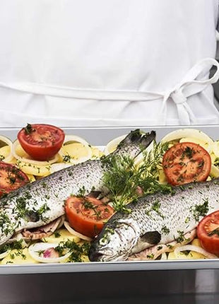 TeamFar Baking Sheet, 17.6’’ x 13’’ x 1’’ Stainless Steel Large Cookie Sheet Half Baking Pans, Non-toxic & Healthy, Easy Clean & Dishwasher Safe, Heavy Duty & Sturdy- Set of 2