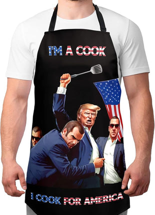 Funny Men Cooking Grilling Aprons Belly BBQ Funny Gag Gifts for Christmas, White Elephant Gift Exchange (Black, One Size)