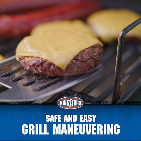 Kingsford Stainless Steel BBQ Spatula with Red & Black Handle