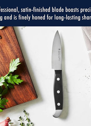 HENCKELS Premium Quality 12-Piece Statement Knife Set with Block, Razor-Sharp, German Engineered Informed by over 100 Years of Masterful Knife Making, Lightweight and Strong, Dishwasher Safe