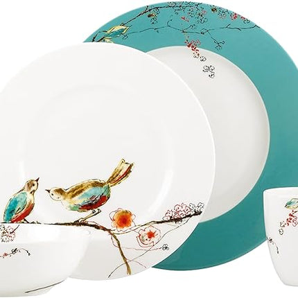 Lenox Chirp 4-Piece Place Setting, 5.1 LB, Multi
