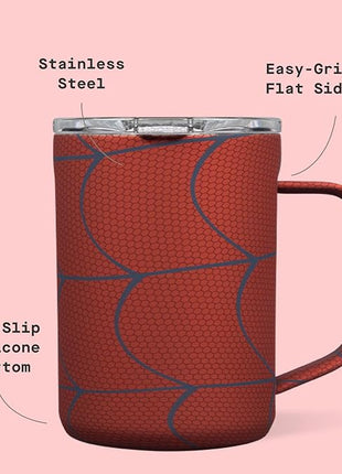 Corkcicle Classic Coffee Mug - Triple Insulated Stainless Steel for Travel - Shatter-Proof Lid - Keeps Drink Hot Over 3 Hours - Holiday Mug Gift - Great for Gifting Warmth - 16 oz - Spider-Man