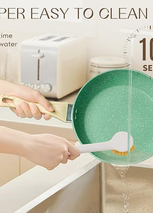 Innerwell Nonstick 9.5 Inch Skillet, Aluminum, Non-Toxic, PTFE & PFOA Free, Suitable for All Stovetops, Easy to Clean, Multipurpose