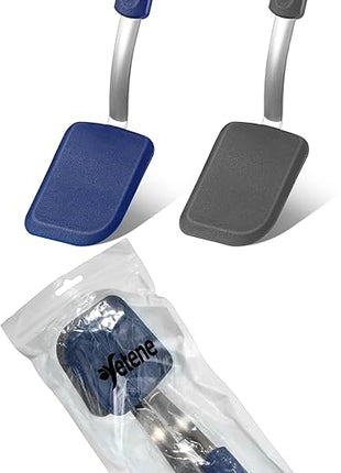 Silicone Cookie Spatula Turner 2 Pack Mini Brownie Spatula Flexible Kitchen Small Silicone Turner for Nonstick Cookware Heat Resistant No Scratch Flipper for Egg Pancake(Gray, Blue)