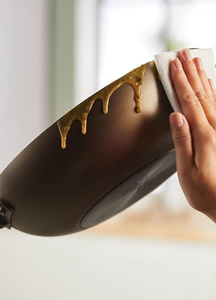 Anolon Advanced Home Hard Anodized Nonstick Deep Frying Skillet with Lid, 12-Inch Ultimate Pan, Bronze