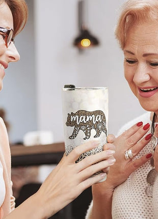 Macorner Mothers Day, Birthday Gifts for Mom Nana From Daughter Son - Christmas Gifts For Women Grandma - Stainless Steel Bear Tumbler 20oz