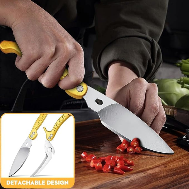 Poultry Shears, Germany Detachable Heavy Duty Kitchen Scissors With Knife Bottle Opener Gift Box, Multipurpose Kitchen Shears For Cooking Chicken Meat Turkey Thanksgiving Christmas Gifts for Men Women