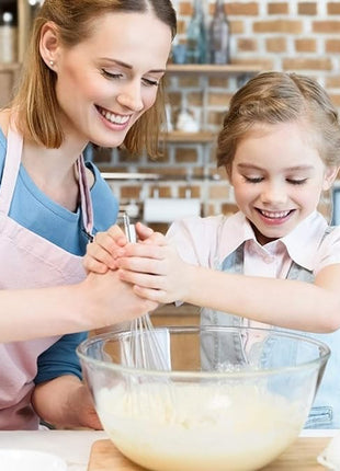 NileHome Stainless Steel Whisk Set 8" 10" 12" Kitchen Whisk Kitchen Wisk Wire Whisks for Cooking, Whisking, Blending, Beating, Stirring-4 Pack