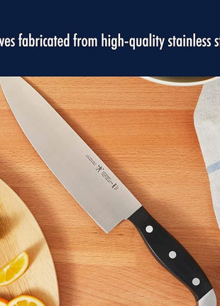 HENCKELS Statement Razor-Sharp 20-Piece White Handle Knife Set, Chef Knife, Bread Knife, German Engineered Knife Informed by over 100 Years of Mastery