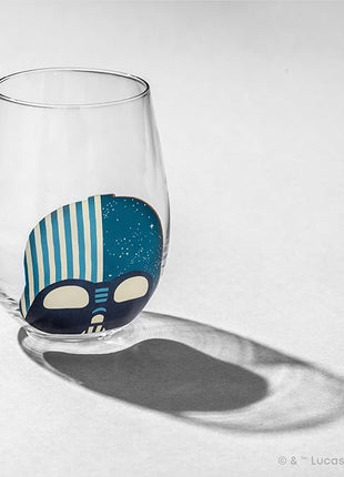 JoyJolt Star Wars™ Helmet Hues Tumblers Stemless Glasses. Set of 4 Large 19oz Glass Drinking Glasses, Wars Kitchen Gifts and, Collectibles for Adults