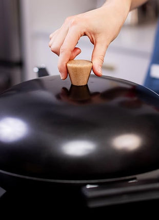 Joyce Chen 31-0066, 13.5-Inch Nonstick Steel Dome Lid for 14-Inch Wok Black