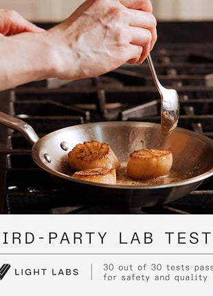 Made In Cookware - 8-Inch Stainless Steel Frying Pan - 5 Ply Stainless Clad - Professional Cookware - Crafted in Italy - Induction Compatible