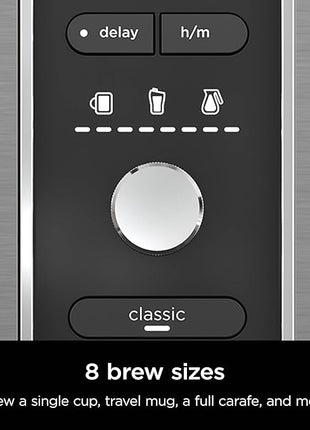 Ninja Hot & Iced XL Coffee Maker with Rapid Cold Brew, 4 Brew Styles, 8 Sizes Small Cup to Travel Mug, Single-Serve Coffee Brewer, 12-Cup Carafe, Permanent Filter, Removable Reservoir, Black, CM371