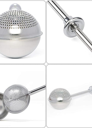 HULISEN Flour Duster for Baking, One-Handed Operation, 304 Stainless Steel Powdered Sugar Shaker Duster, Pick Up and Dust Flour Sifter, Gift Package