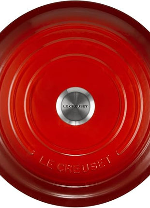 Le Creuset Enameled Cast Iron Signature Round Dutch Oven, 9 qt., Cerise