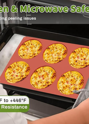 JOERSH 2-PK Silicone Egg Mold for Breakfast Sandwiches 4 Inch Round Muffin Top/Egg Pan, Oven Baking Silicone Molds for Hamburger Buns, English Muffins, Pancakes, Eggs Patty Bites