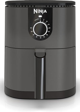 Ninja AF080 Mini Air Fryer, 2 Quarts Capacity, Compact, Nonstick, with Quick Set Timer, Grey