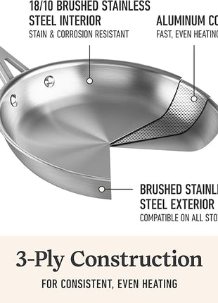 Calphalon Stainless Steel 3-Piece Cookware Set