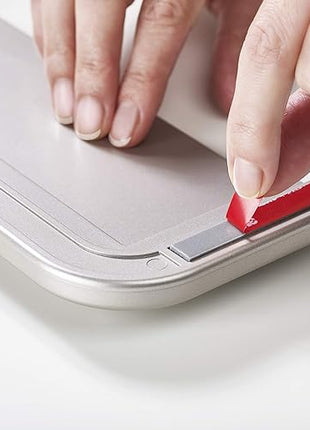 Joseph Joseph DoorStore Chop Cutting Board Set with Storage Case 3M Adhesive Wall and Cabinet Door Mount, 2-Piece, Multicolored