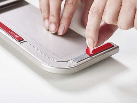 Joseph Joseph DoorStore Chop Cutting Board Set with Storage Case 3M Adhesive Wall and Cabinet Door Mount, 2-Piece, Multicolored