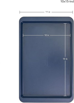 KitchenAid 10x15in Nonstick Aluminized Steel Baking Sheet, Ink Blue