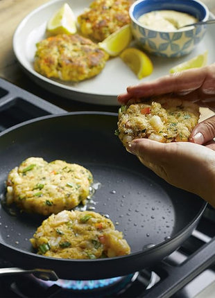 KitchenAid Hard Anodized Induction Nonstick Frying Pan Set/Skillets, 8.25 Inch and 10 Inch - Matte Black