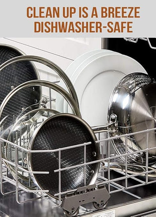 Copper Chef Titan Fry, 9.5 inch with 8 inch Pan, stainless-steel