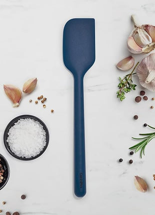 GreenPan Silicone Mixing Spatula, Scraping Baking Cooking Kitchen Utensil, Flexible Rubber Nonstick Cookware, Rigid Steel Core, Heat-Resistant, Anti-Slip Handle, BPA-Free, Dishwasher Safe, Blue