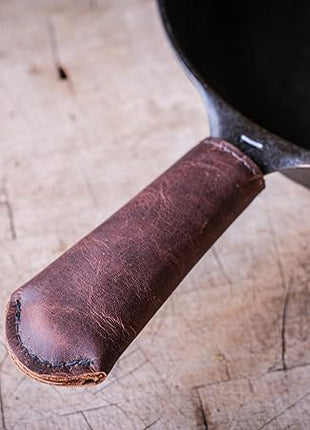 Leather Cast Iron Pan Handle Cover (Standard 4.5")