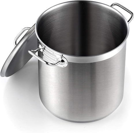 Cooks Standard Stockpots Stainless Steel, 11 Quart Professional Grade Stock Pot with Lid, Silver