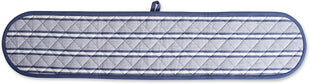 DII Double Strip Chef Kitchen Cooking & Baking Collection, Double Oven Mitt, 35x7.5, French Blue