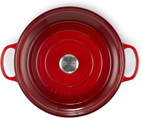 Le Creuset Enameled Cast Iron Signature Braiser, 5 qt, Cerise