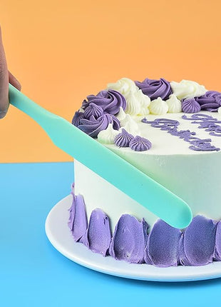 4 Pcs Silicone Jar Spatula Set - Long Handle Sourdough Scraper, Skinny Spatula for Jars, Bottles, and Containers, Non-Stick Heat Resistant Cake Cream Spatulas