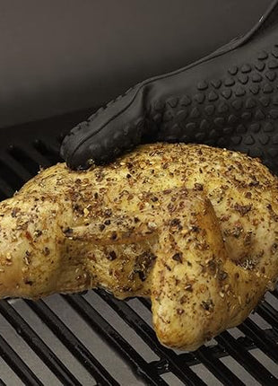 Cuisinart CGM-520 Heat Resistant Silicone Gloves, Black (2-Pack)