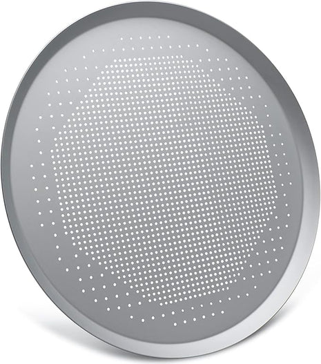Beasea Pizza Pan, 16 Inch Pizza Tray with Holes for Oven Nonstick Perforated Pizza Crisper Tray Bakeware, Aluminum Alloy Round Pizza Baking Pans Stainless Cooking Dish for Home Kitchen Restaurant