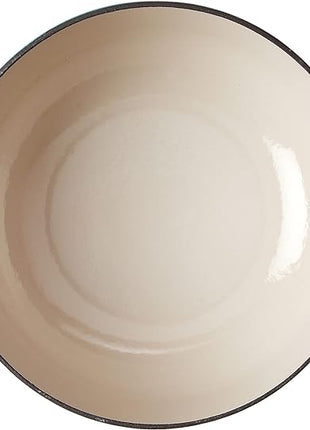 Lodge 6 Quart Enameled Cast Iron Dutch Oven with Lid – Dual Handles – Oven Safe up to 500° F or on Stovetop - Use to Marinate, Cook, Bake, Refrigerate and Serve – Cornflower Blue