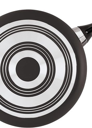 Farberware Dishwasher Safe Nonstick Jumbo Cooker/Saute Pan with Helper Handle - 6 Quart, Black