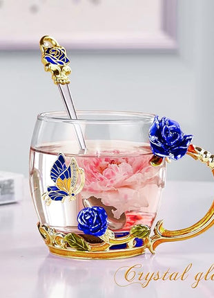 OEAGO Unique Gifts for Women Mom Coffee Mugs Gifts for Women Birthday Unique Blue Tea Cup Gifts for Women Who Have Everything Womens Gifts for Christmas