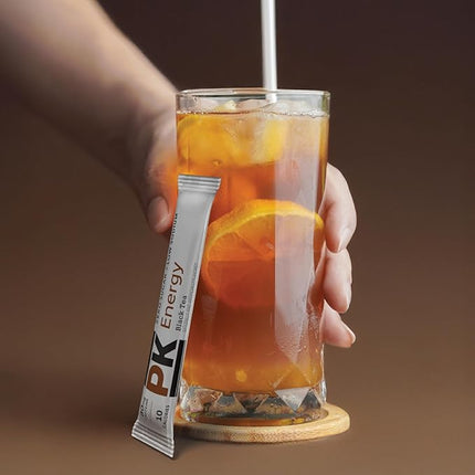 PURE KICK Energy Singles To Go Drink Mix, Black Tea, Includes 12 Boxes with 6 Packets in each Box, 72 Total Packets