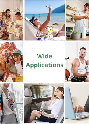 8 Pack Straight Sublimation Tumblers bulk 20 oz Skinny,Stainless Steel Double Wall Insulated Tumbler Cups Blank White with Lid, Straw, Individually Boxed,Polymer Coating for Heat Transfer