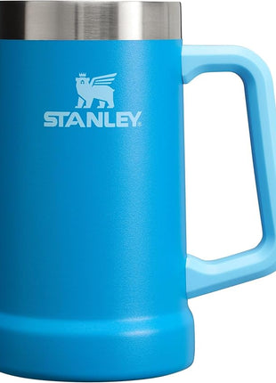 Stanley Stay-Chill Beer Stein 24 oz | Heavy Duty Big Grip Handle | Beer Tumbler Drink Cup, Holds 2 Cans | Insulated Stainless Steel Party Mug | BPA-Free