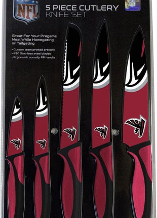 The Sports Vault NFL Atlanta Falcons 5-Piece Kitchen Knife Set